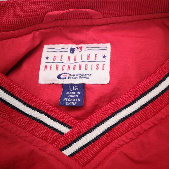 Genuine Merchandise Men's Size Large Boston Red Sox Lined V-neck Pullover - Picture 3 of 10